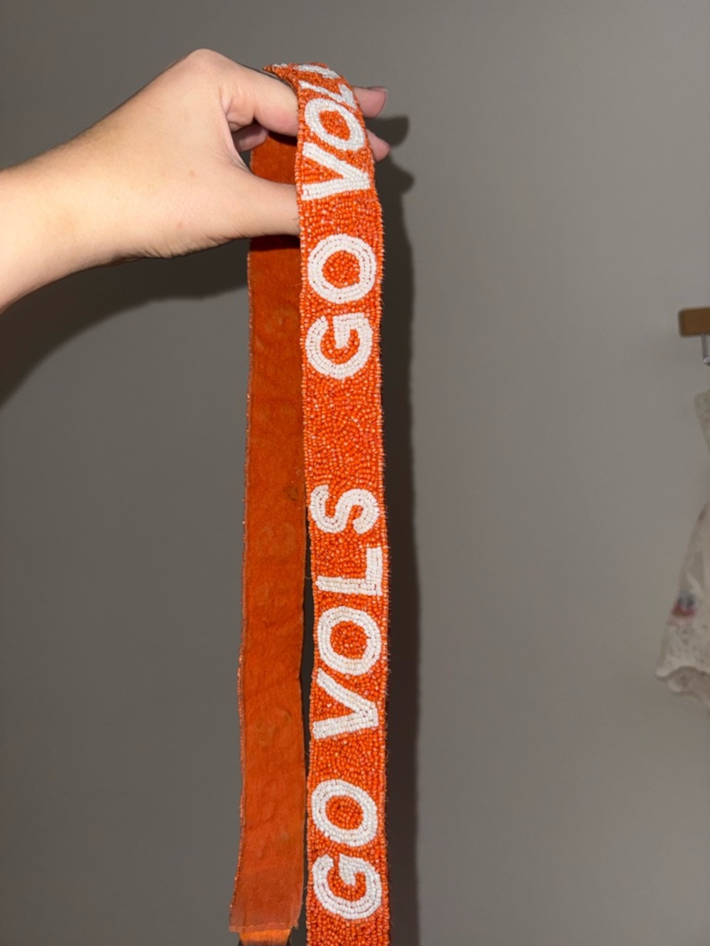 GO VOLS Orange Beaded Purse Strap - Picture 4 of 5